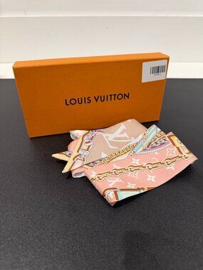 Louis Vuitton Silk Ultimate Monogram BB Bandeau White (JB1483)